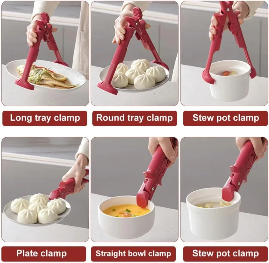 Anti-Scald Bowl Clip, Double-head Hot Dish Plate Gripper — photo 3