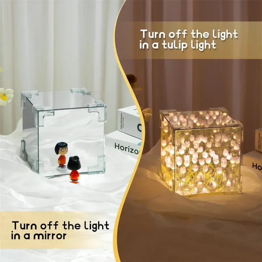 Tulip Mirror Night Light DIY — photo 2