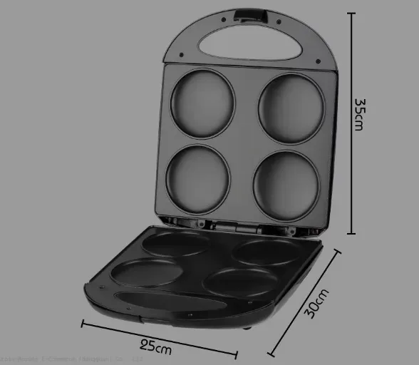 Raf Pancake Maker Non-stick Coating 1000W — photo 3