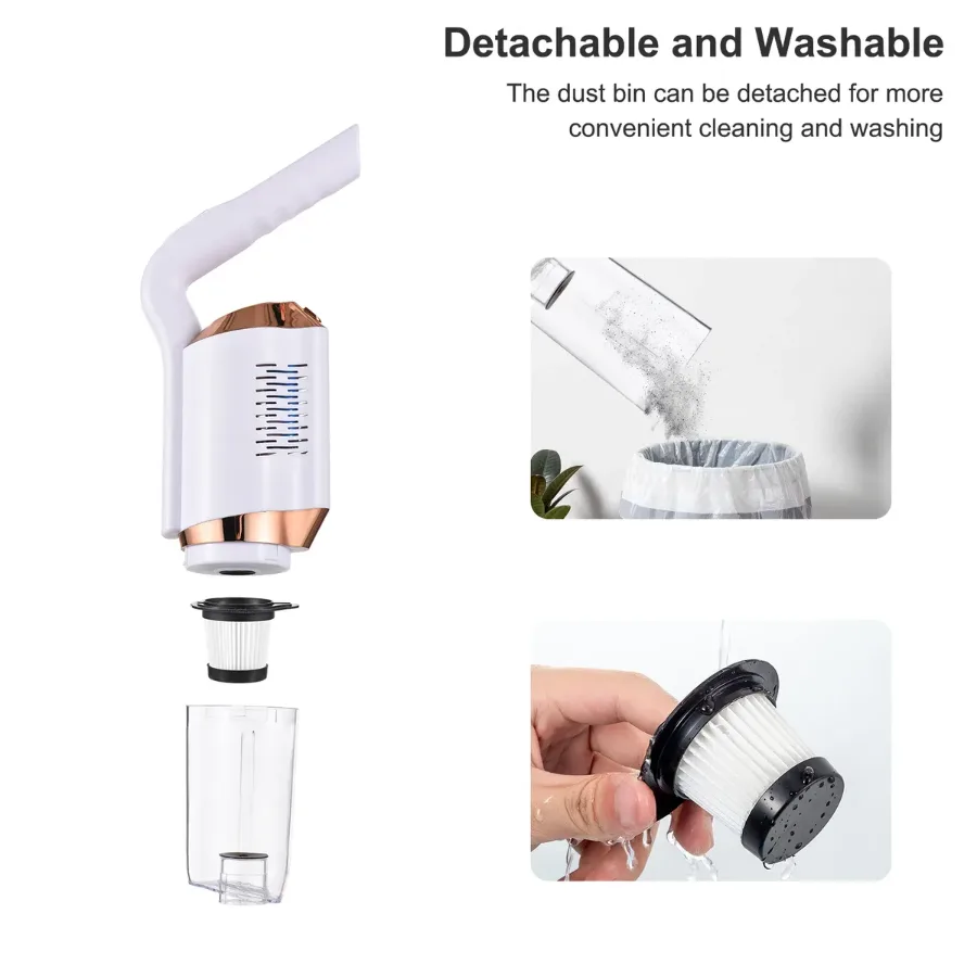 8500Pa Powerful Suction Cordless Handheld Vacuum Cleaner 120W — photo 5