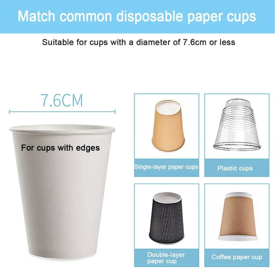 Cup Dispenser Pull Type Paper Water Disposable Button Press Cup Remover Holder For Home Offices Shops And Hospital β photo 6