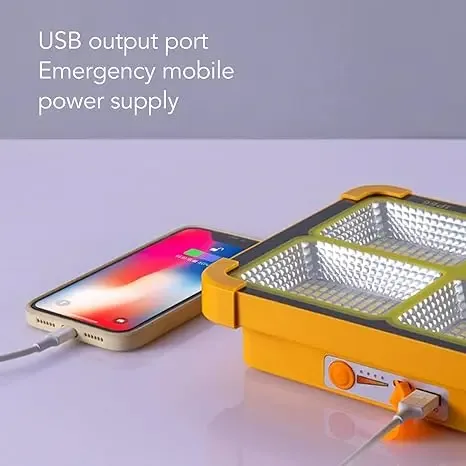 The IP66 rechargeable work light has adjustable LED lighting for outdoor use during camping, emergencies, and car repairs. β photo 6