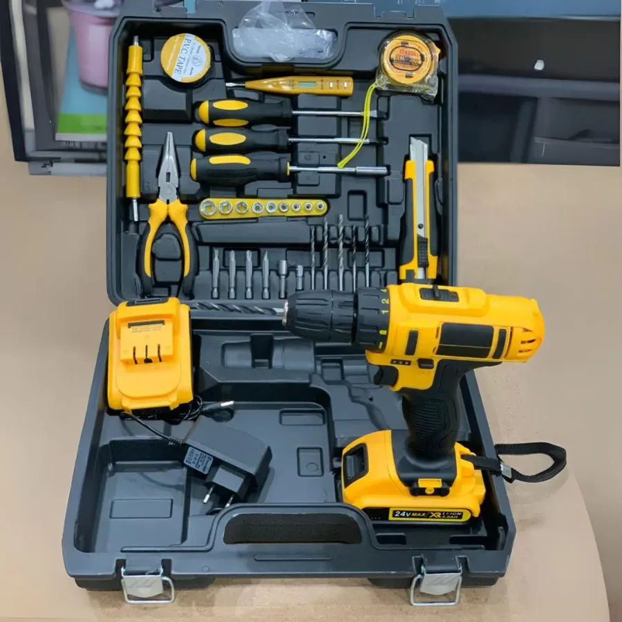 24V DUNLANDI Cordless Drill Machine Kit With 2 Battery β photo 6