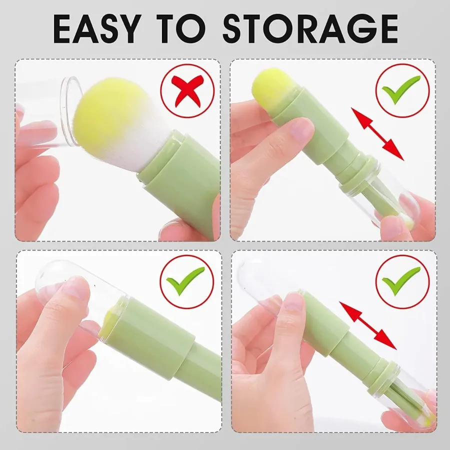4-in-1 Portable Makeup Brush Set β photo 6