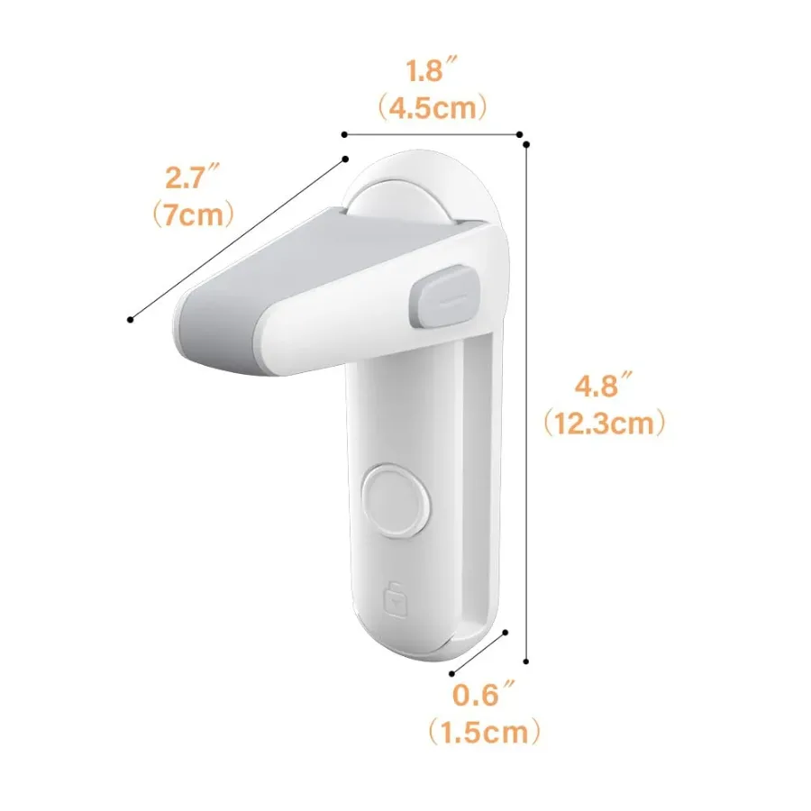 Door Lever Locks for Childproof & Petproof, Door Handle Locks for Toddlers, Baby Door Safety Locks for Toddlers (White) — photo 6