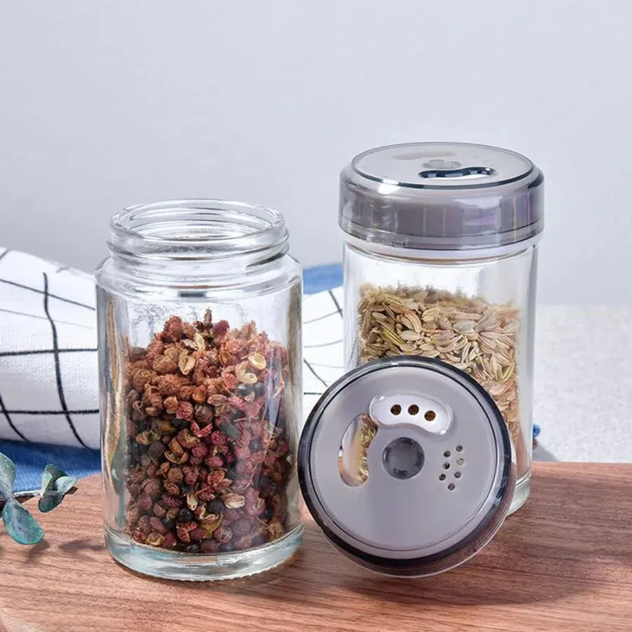 6-Jar Revolving Spice Rack Organizer with Rotating Stand and Salt & Pepper Shakers — photo 5
