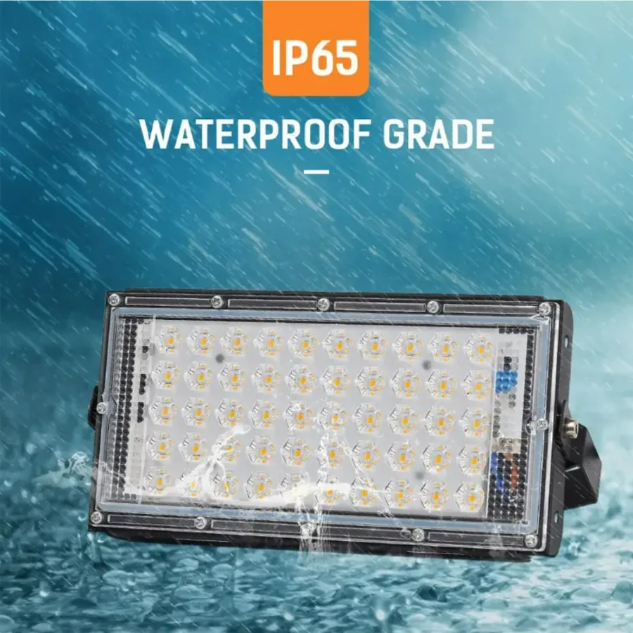 50W LED Flood Light with 120° Adjustable Angle, Waterproof White Light — photo 3