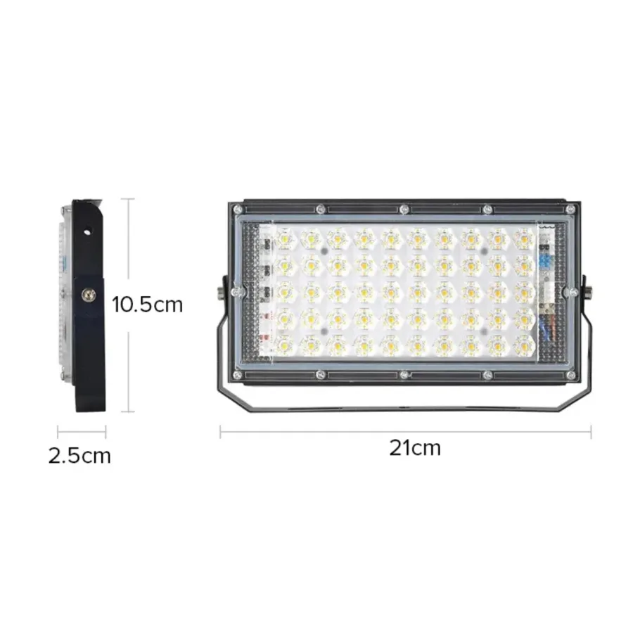 50W LED Flood Light with 120° Adjustable Angle, Waterproof White Light — photo 6