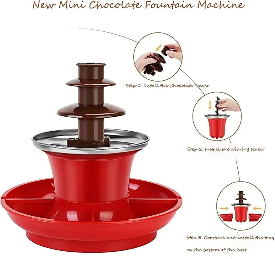 Chocolate Fountain Machine, Mini Fondue Set — photo 6