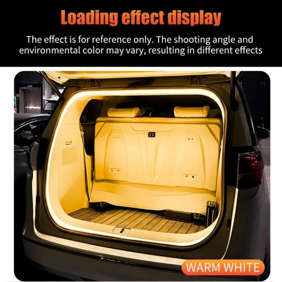 12V LED Trunk Light Warm White LED Strip 2M Waterproof Flexible Light β photo 3