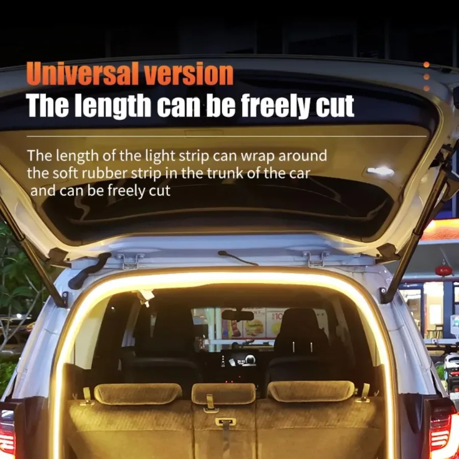 12V LED Trunk Light Warm White LED Strip 2M Waterproof Flexible Light β photo 5