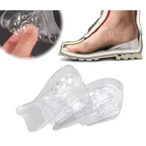 Silicone Adjustable Invisible Heightening Insole with Shock Absorption Height Increase — photo 2
