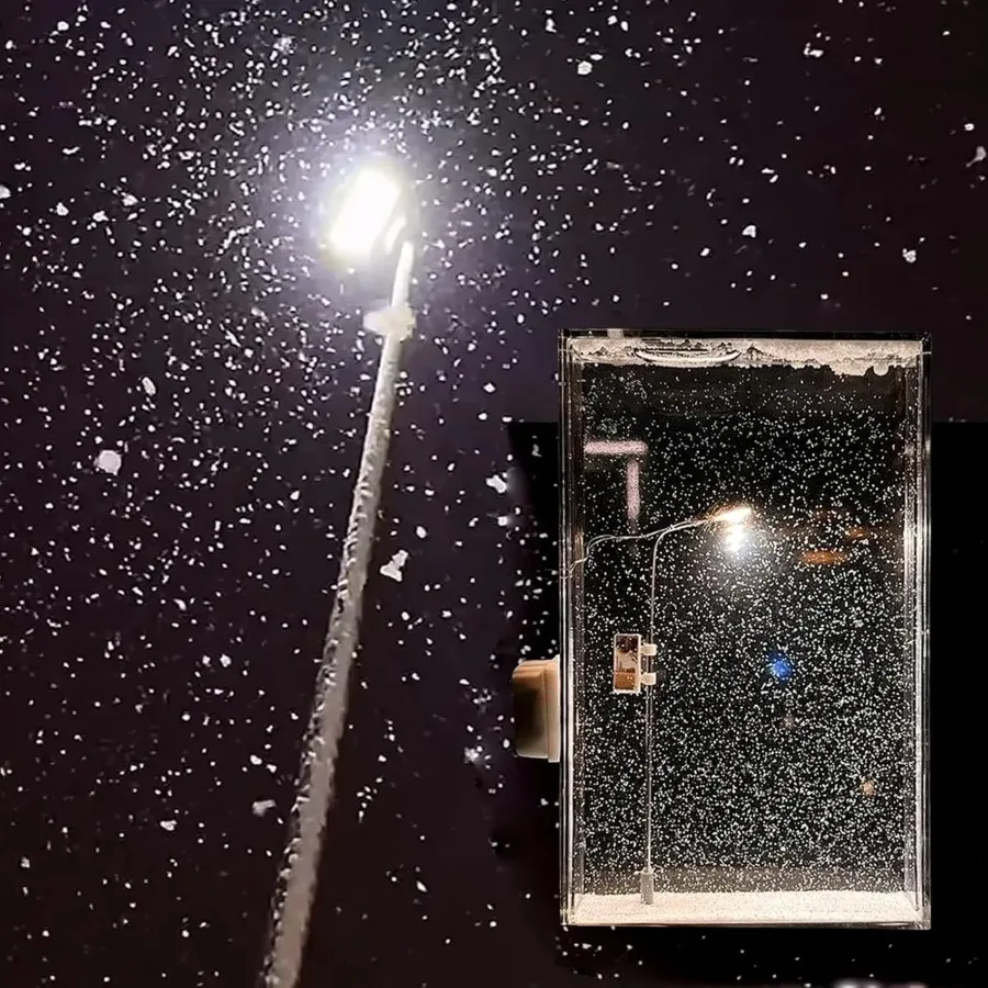 i Snow Tales Lamp, Snowy Night Street Lamp Christmas Snow Scene Light DIY Materials, Snow Globe Night Light — photo 3