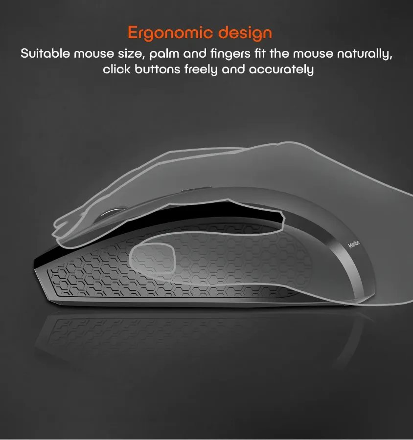 Meetion 2.4G Wireless Mouse Laptop Optical Mouse — photo 4