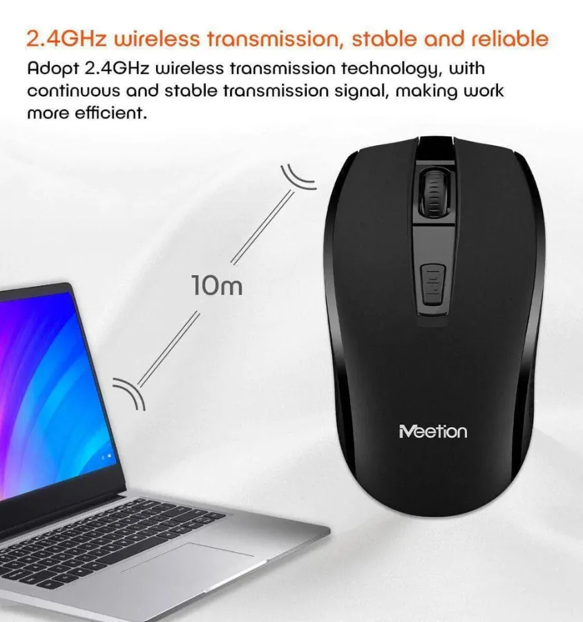 Meetion 2.4G Wireless Mouse Laptop Optical Mouse β photo 5