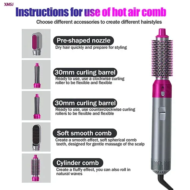 5 In 1 Hot Air Styler Hair Straightener β photo 6