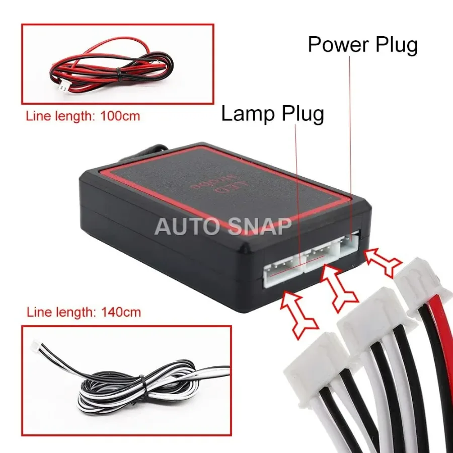 LED Police Lights for Car FSO Strobe Light Wireless Remote Ambulance 12V Emergency Warning Flash Strobe Car Accessories β photo 9