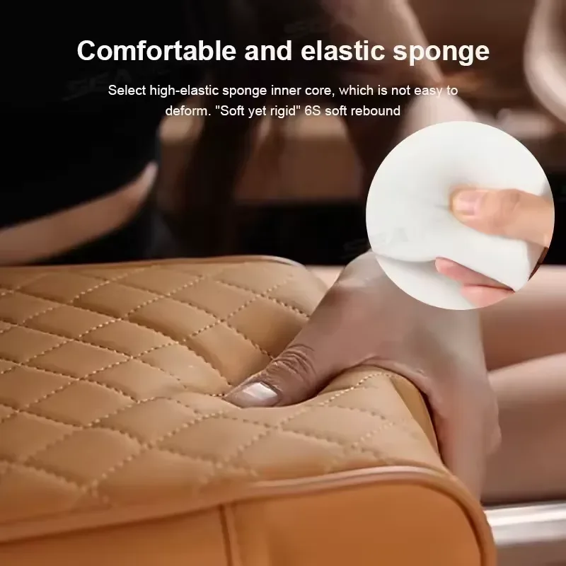 5-in-1 Car Center Console Armrest Cushion with Cup Holder Tissue Box Organizer Bag — photo 3