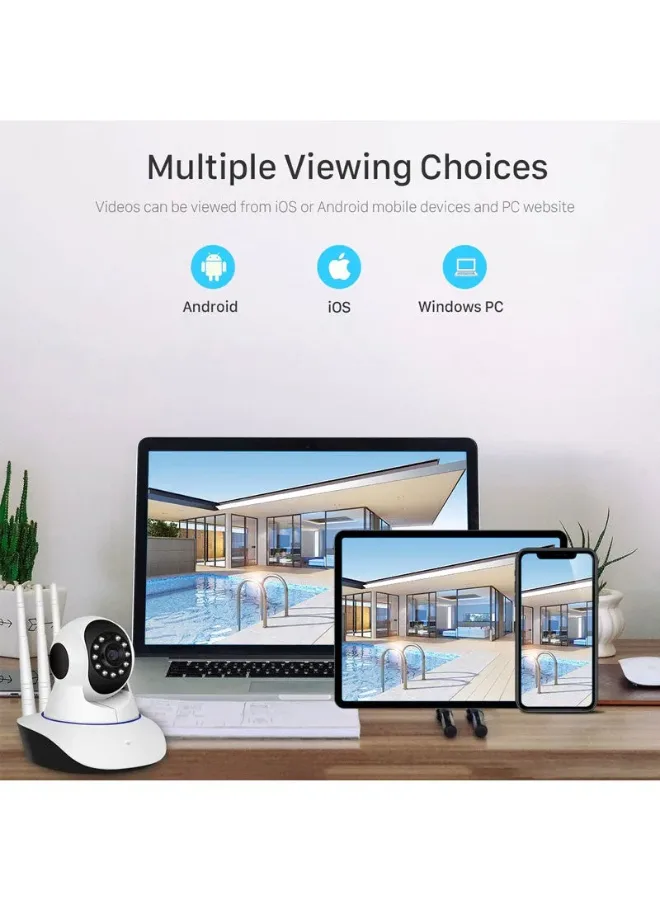 3MP 11 IR LED 3.6mm Lens HD PTZ Two Way Audio Wifi SD Card / Cloud Storage IP Indoor Remote Viewing Motion Detection Surveillance Camera R6-30G — photo 4