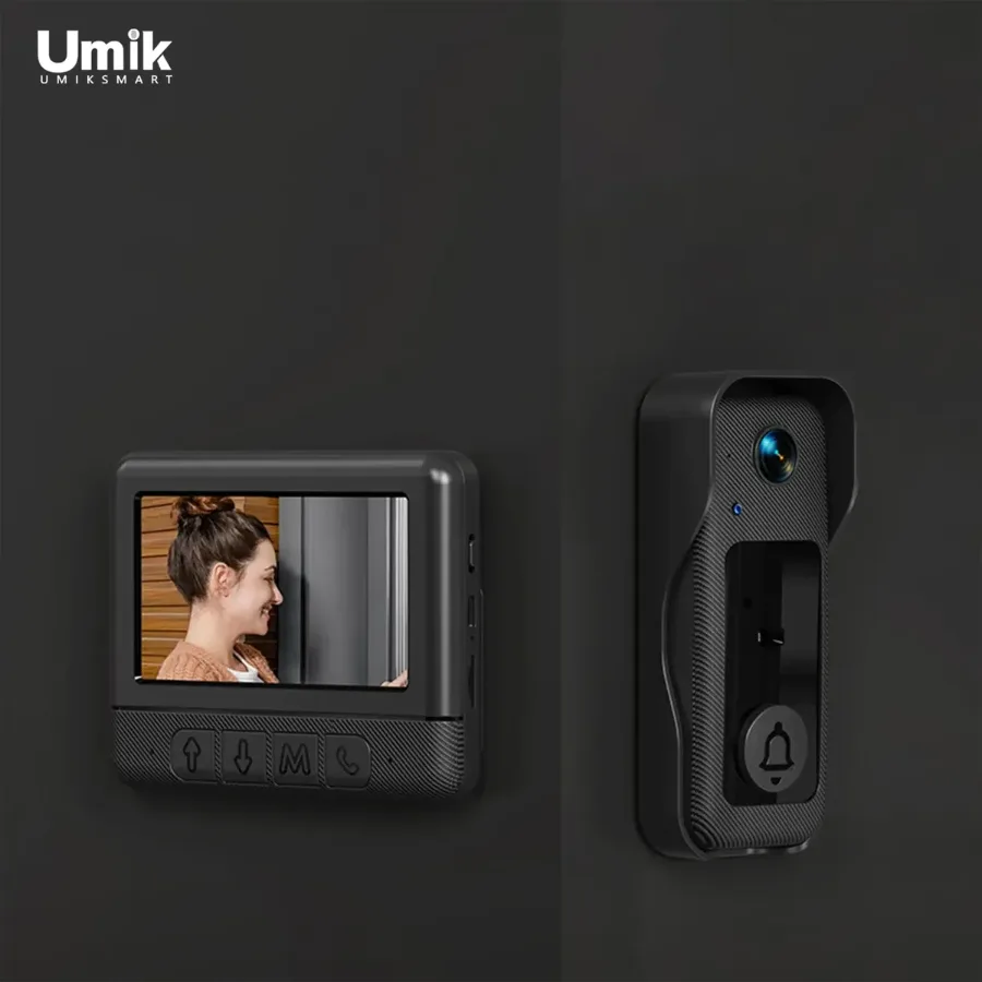 Visual smart doorbell with 4.3-inch color display, 0.3 megapixel camera for home security X8 β photo 9