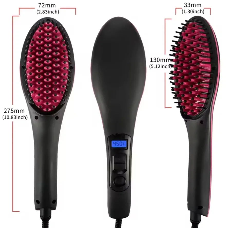 Hair Straightener Brush Ceramic β photo 5