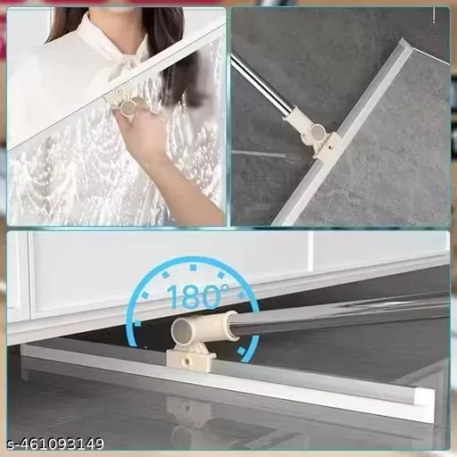 Silicon Floor Wiper With Stainless Steel Extendable Handle β photo 4