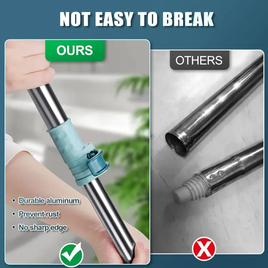 Silicon Floor Wiper With Stainless Steel Extendable Handle β photo 8