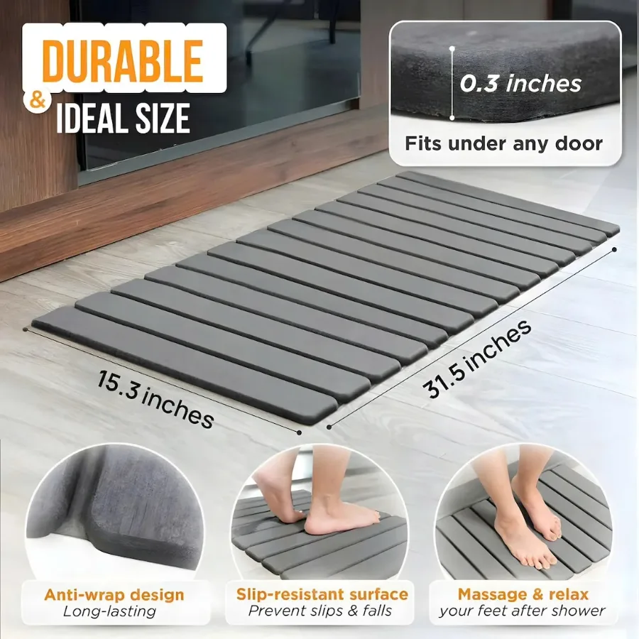 Luxury Foldable Stone Drying Mat Anti Slip Bathroom/Kitcheniuv β photo 8