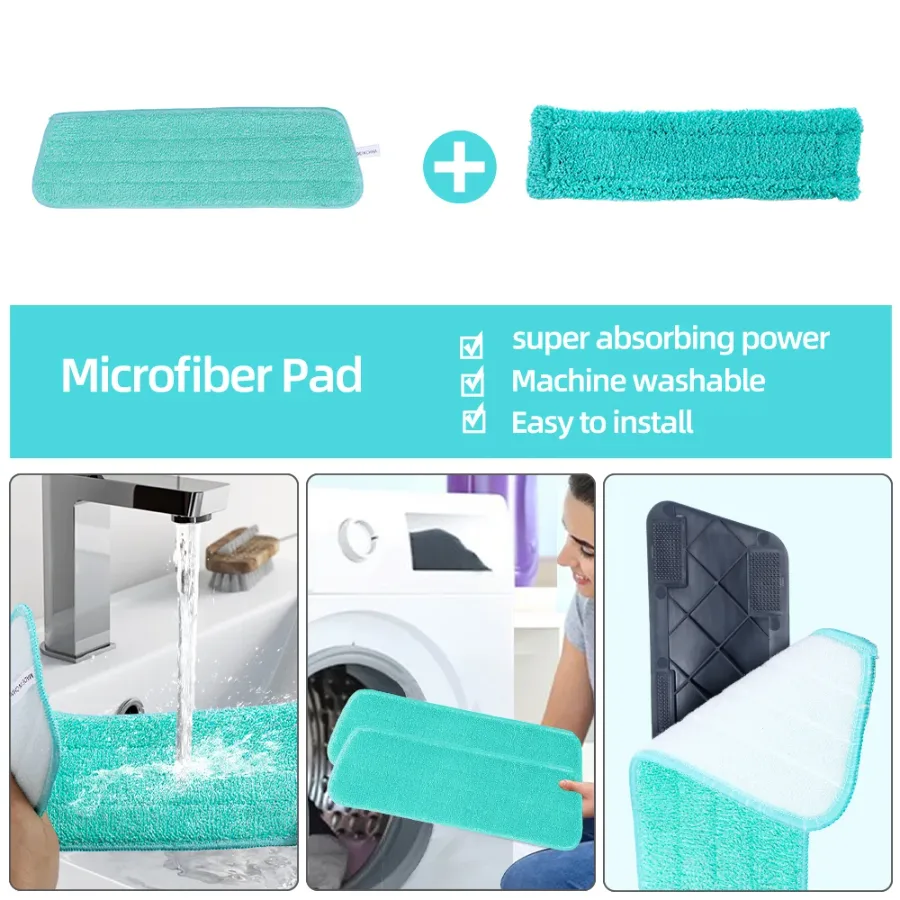 2 in 1 Spray Mop Window Cleaning Tool Lazy Magic Mop with 410ml Water Tank β photo 2