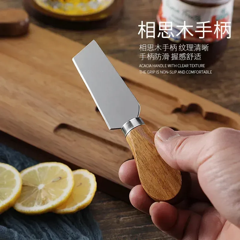 a Wood Cheese Board and Knife Set: Charcuterie Serving Platter for Meat, Cheese, Crackers — photo 4