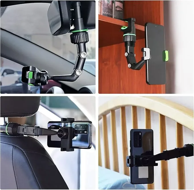 Multifunctional Car Phone Holder Mount, Rearview Mirror Phone Holder for Car, 360 Degree Rotatable β photo 8