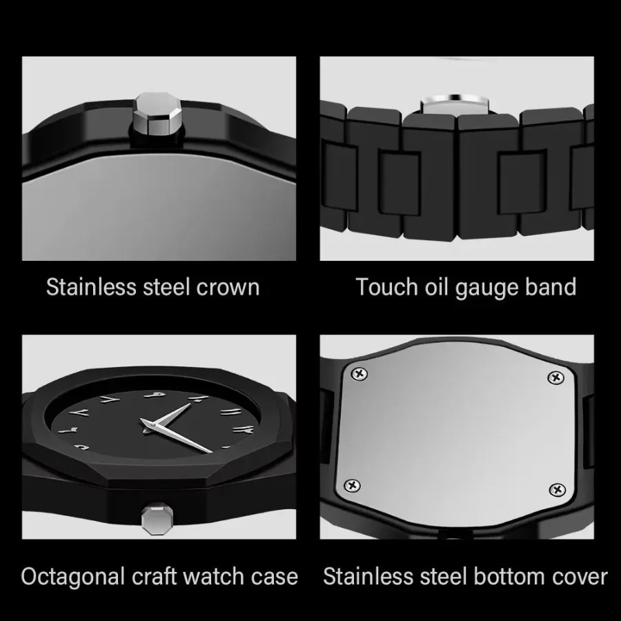 Bold Black Watch Arabic Dial Quartz β photo 3