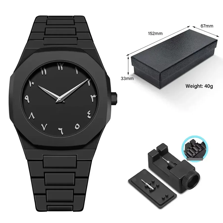 Bold Black Watch Arabic Dial Quartz — photo 4