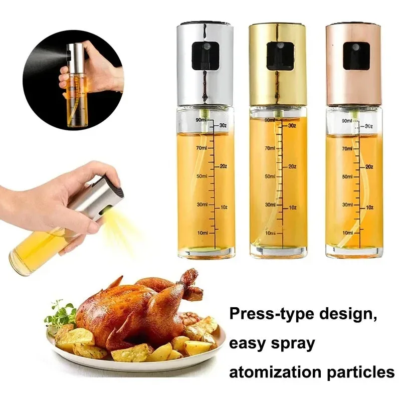 Oil Glass Spray Bottle Spray Oiler With Scale — photo 5