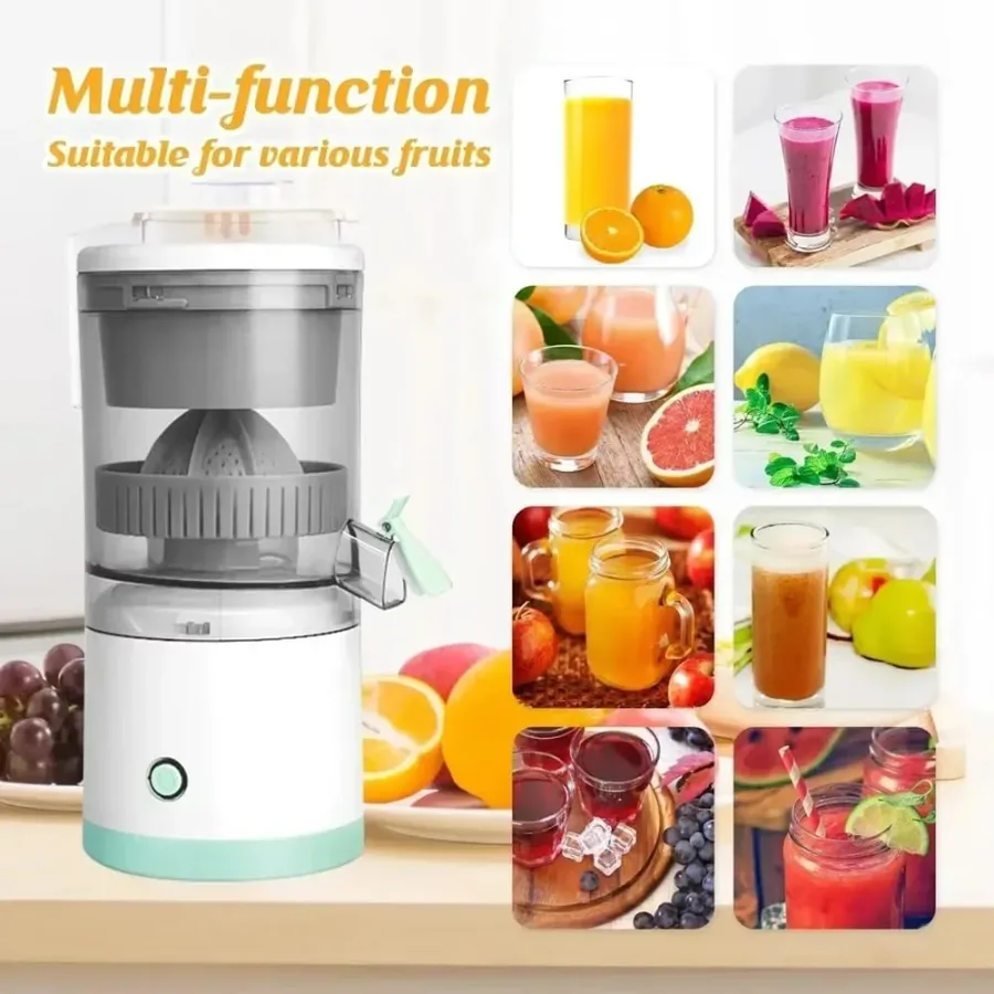 Portable Rechargeable Electric Citrus Juicer Hands-Free β photo 3