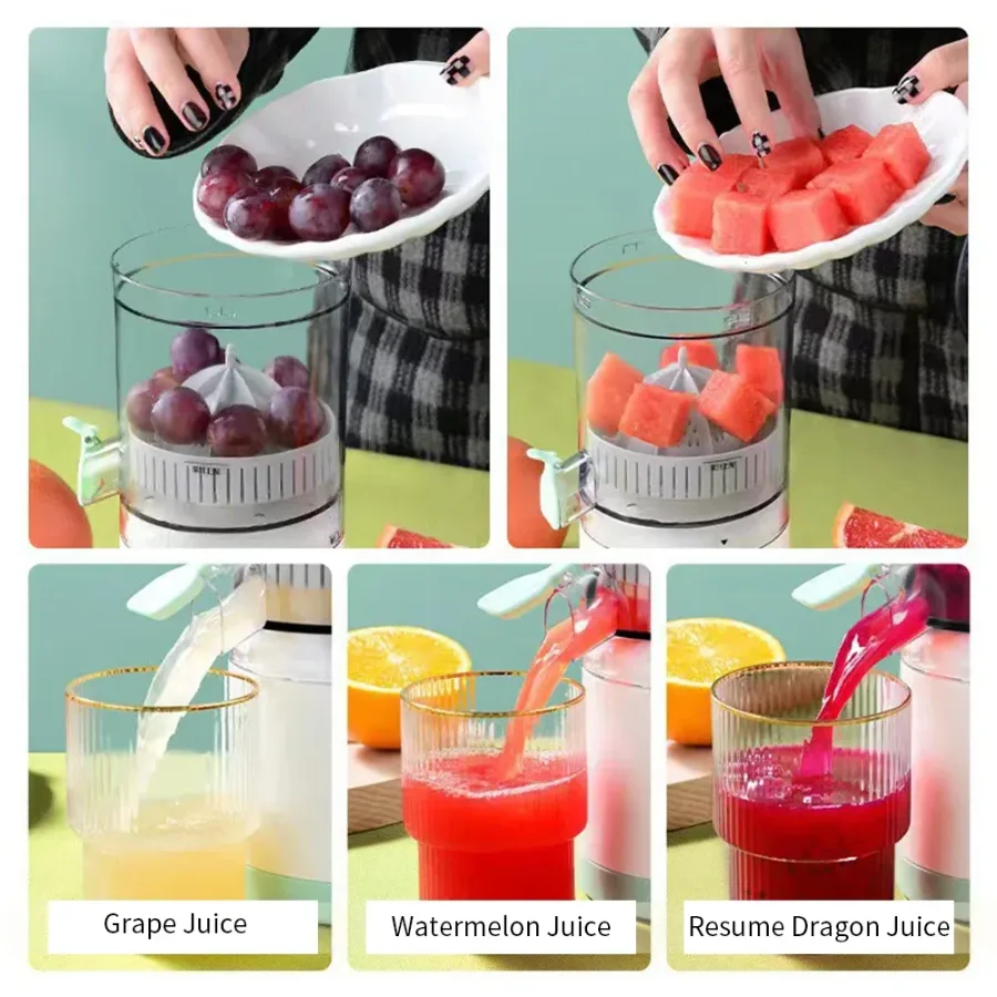 Portable Rechargeable Electric Citrus Juicer Hands-Free β photo 5
