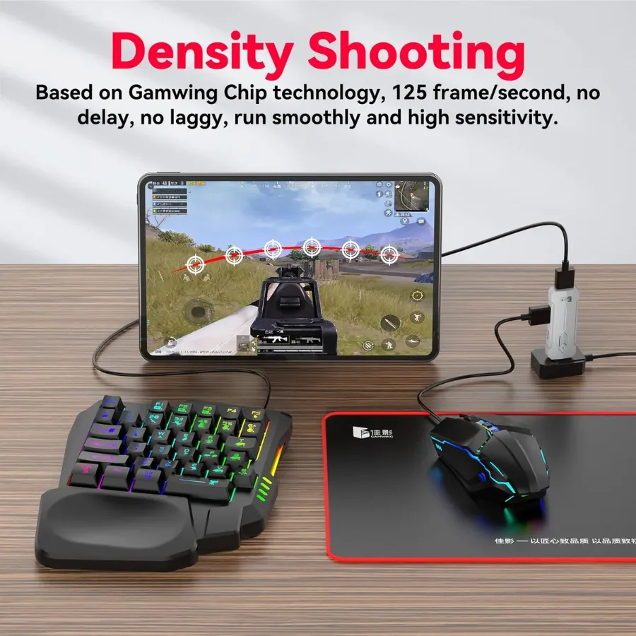 OEM 4-IN-1 Mobile Gaming Combo: Keyboard, Mouse, Converter, Stand — photo 2