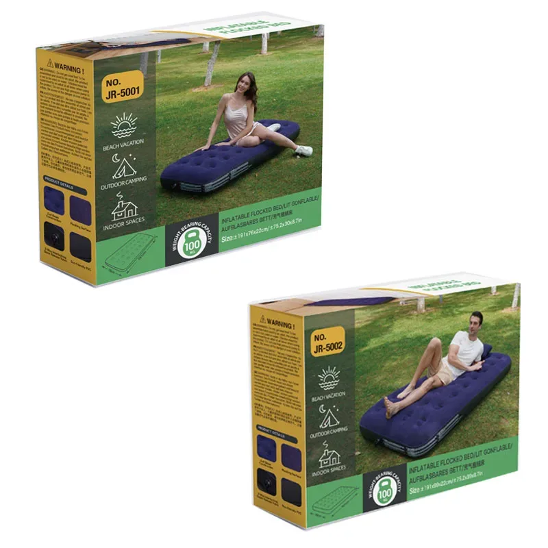 Single Camping Air Mattress PVC Inflatable Bed β photo 7