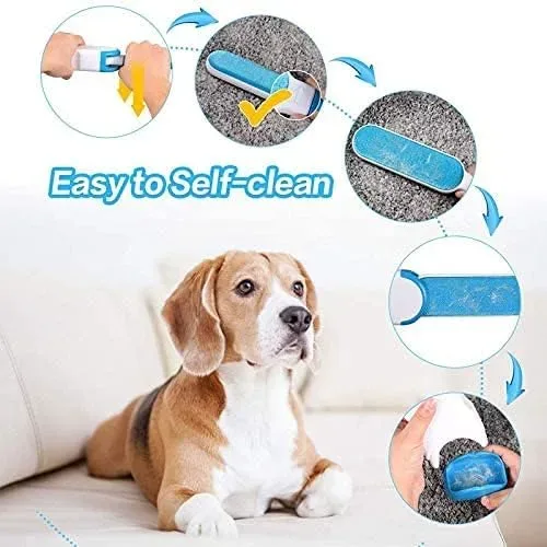 Pet Hair Remover Brush for Dogs and Cats with Efficient Double-Sided Self Cleaning Base, Animal Hair Removal Tool — photo 4