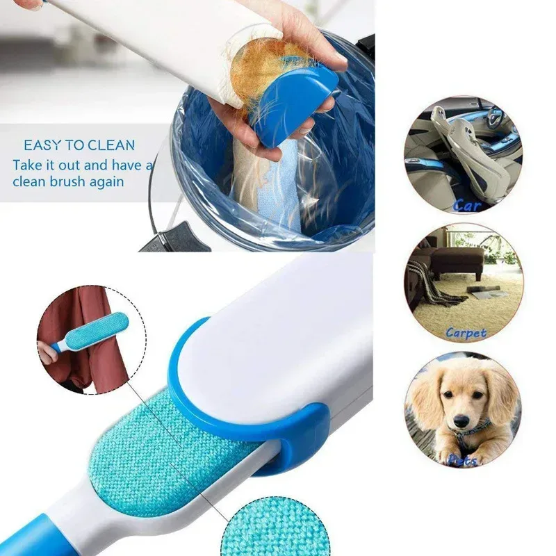 Pet Hair Remover Brush for Dogs and Cats with Efficient Double-Sided Self Cleaning Base, Animal Hair Removal Tool β photo 5