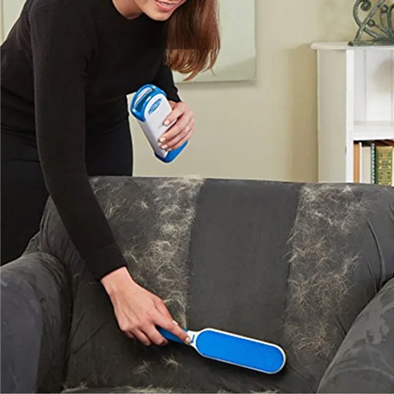 Pet Hair Remover Brush for Dogs and Cats with Efficient Double-Sided Self Cleaning Base, Animal Hair Removal Tool β photo 9