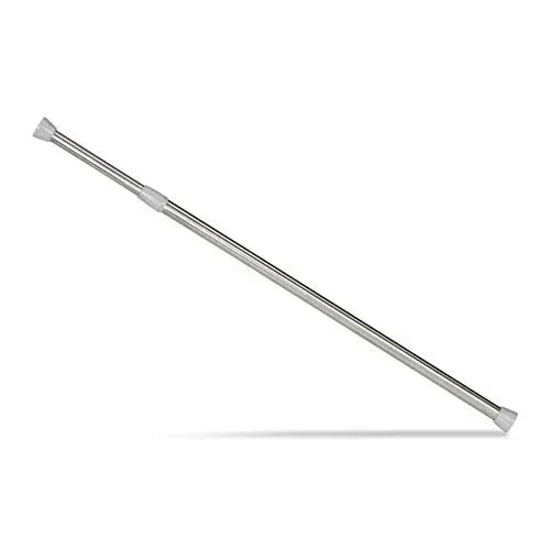 Telescopic Rod Clamp for Curtains and Shower Curtains Silver — photo 3