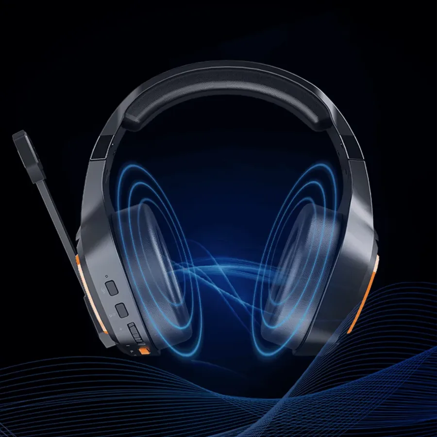 Wireless Bluetooth Gaming Headphones Meetion MTBth014 Color Jungle Green — photo 3