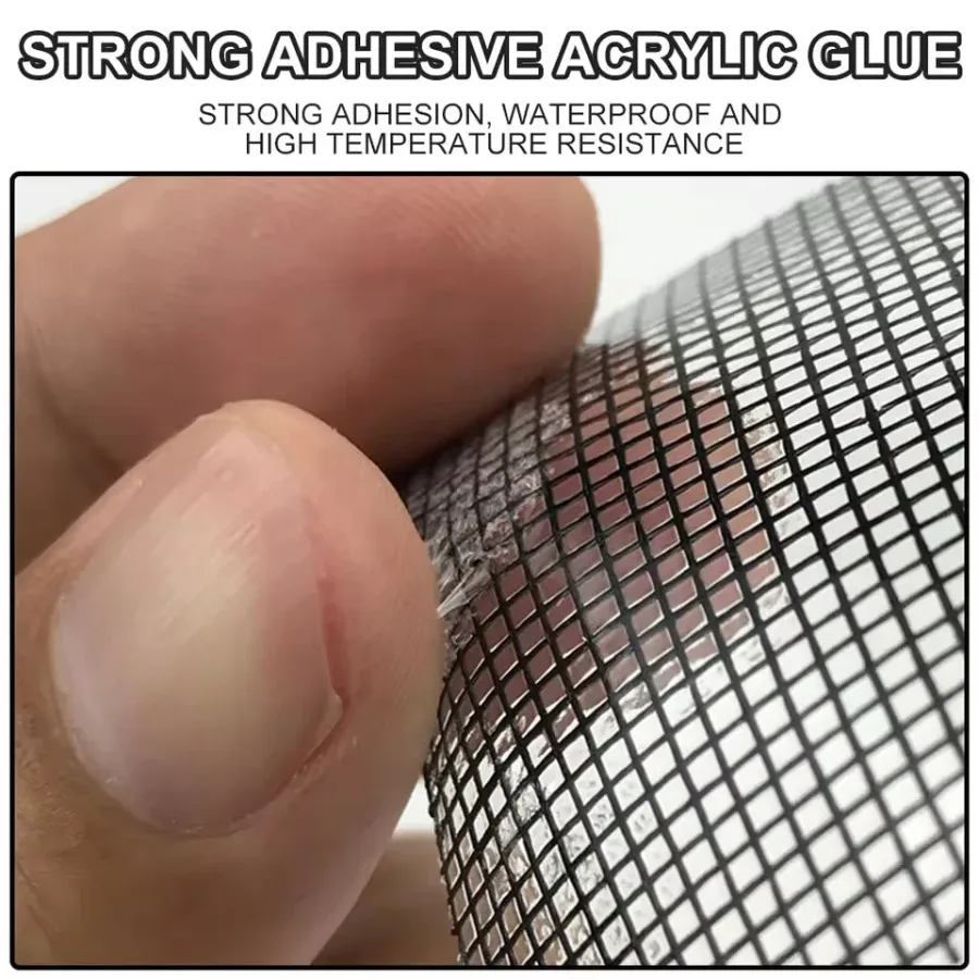 Window Screen Mosquito Net Repair Tape Strong Self Adhesive Fiberglass Patch Covering Mesh — photo 3