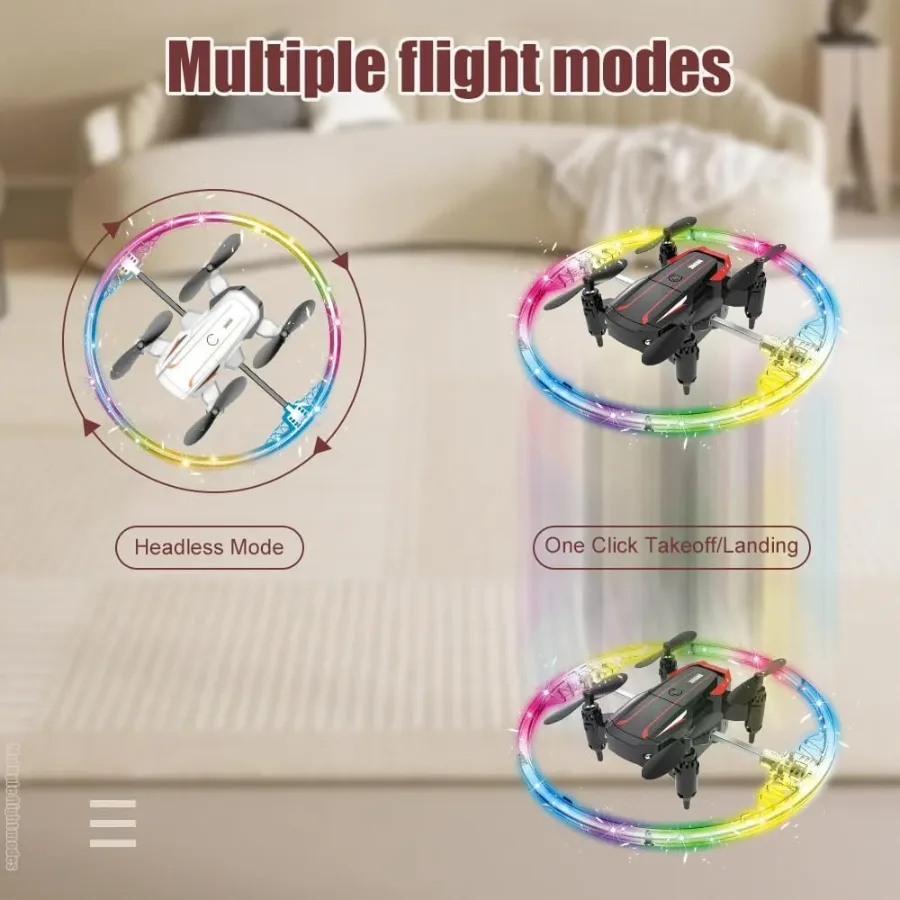 Cool Led Drone 360Degree Roll Colorful Luminous Ball Stunt Tumbling Quadcopter Toy BK8 β photo 3