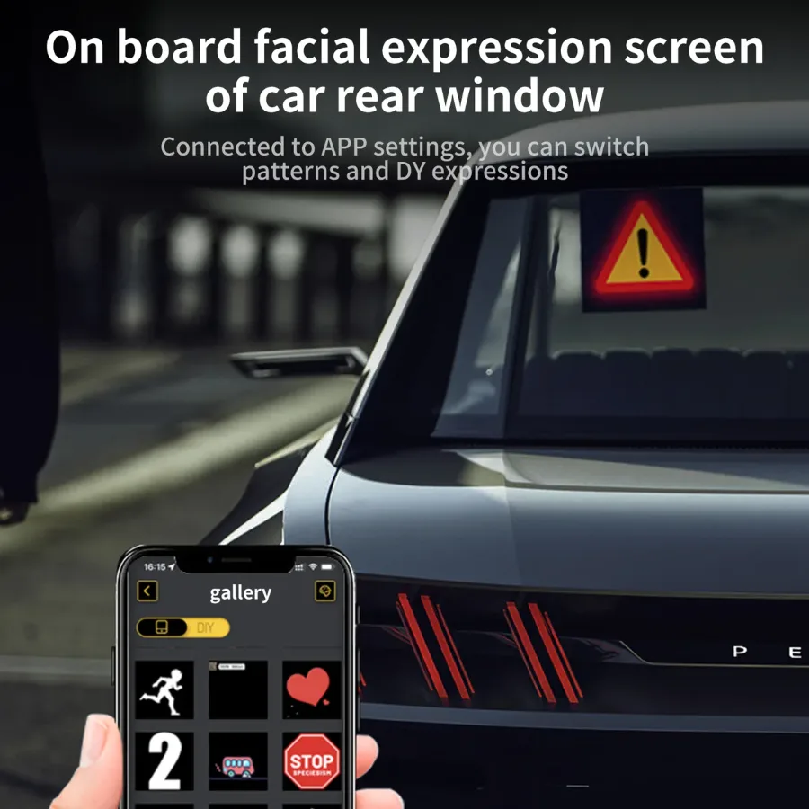 Car LED Smart Screen APP Control Full Color LED Screen Panel — photo 4