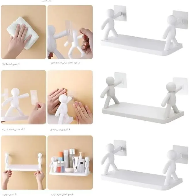 Bathroom Kitchen Storage Rack - Wall shelves — photo 2