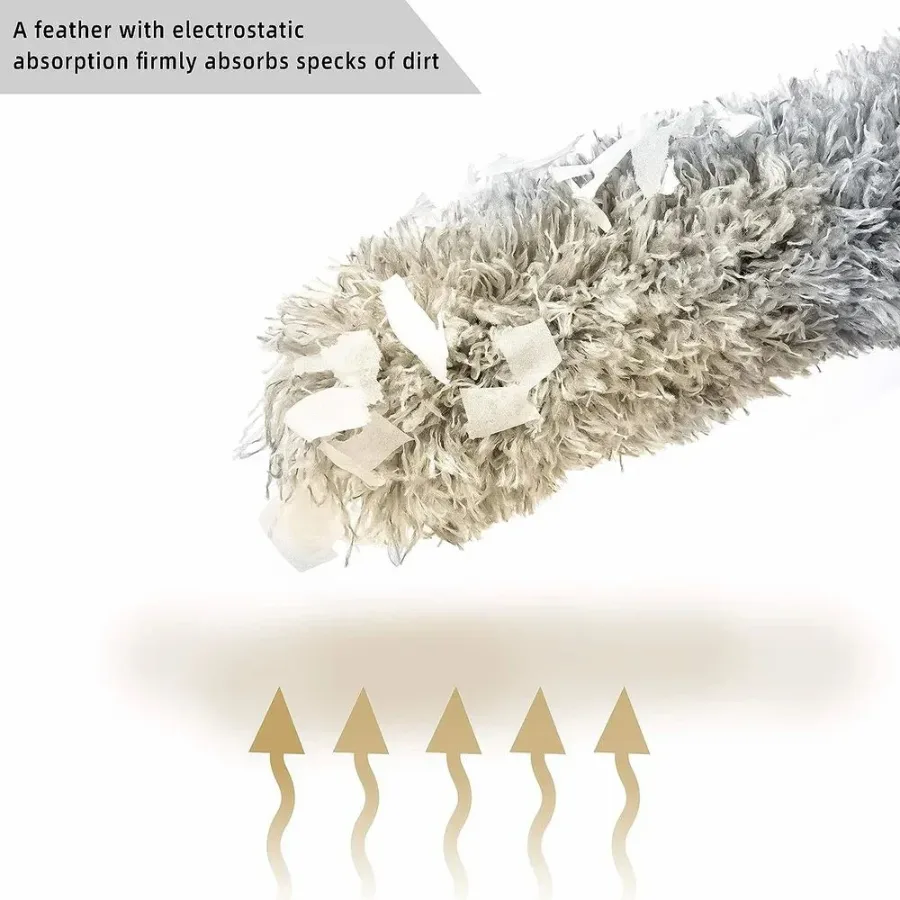 100 Inch Fan Duster, Extendable Microfiber Duster, Feather dust cleaner β photo 2