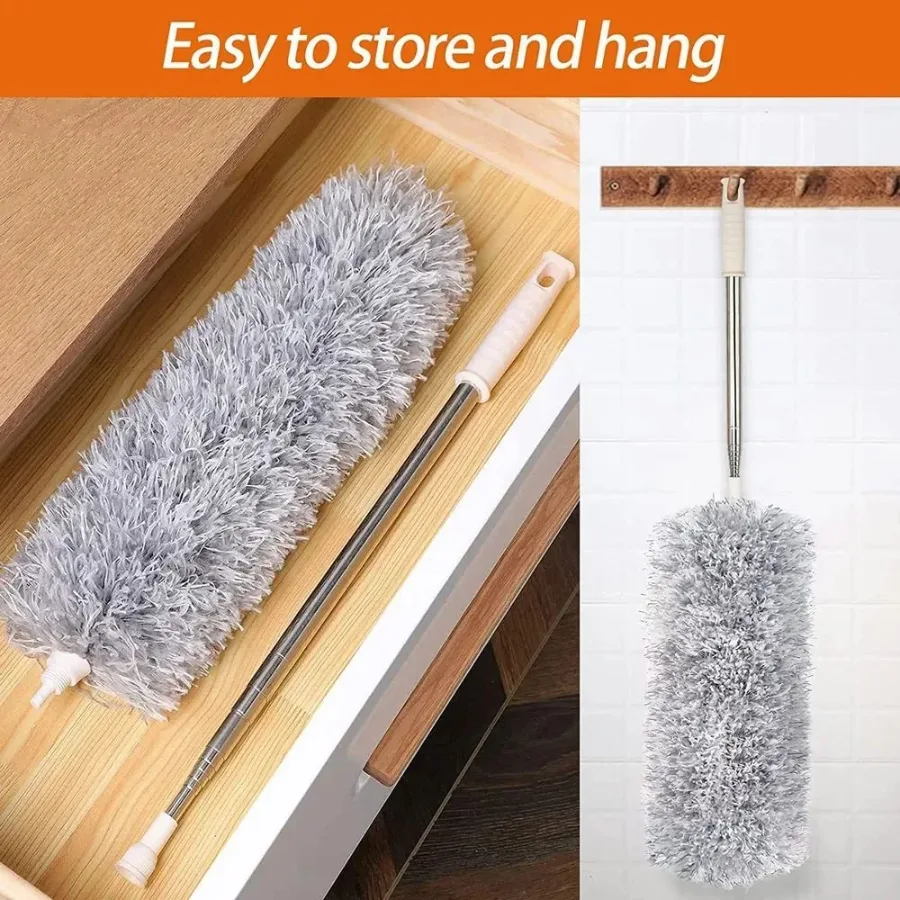 100 Inch Fan Duster, Extendable Microfiber Duster, Feather dust cleaner — photo 6