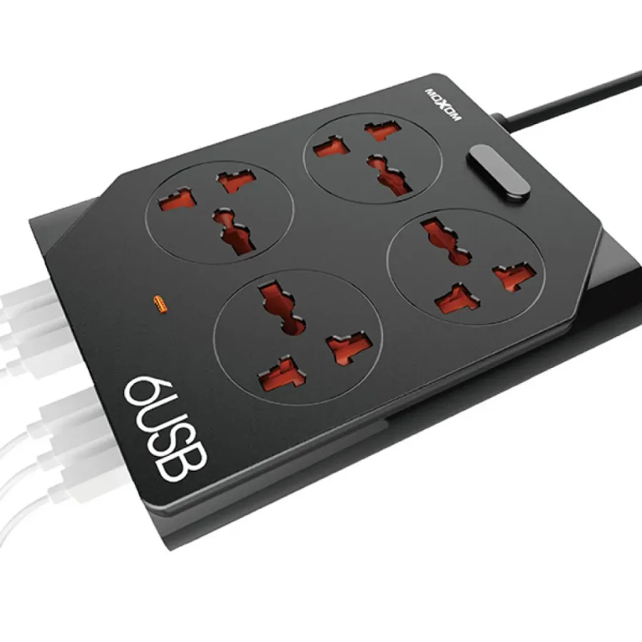 Moxom 4 Power Socket with 6 USB ports for fast charging β photo 3